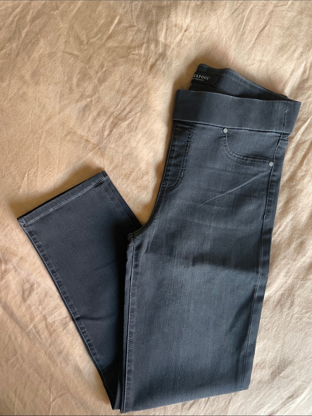 Liverpool Women's Dark Gray/Black Skinny Jeans Size 8